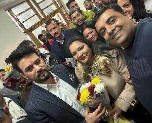 Parwanoo's young social worker Tarun Garg met Anurag Singh Thakur