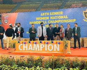 48वीं महिला राष्ट्रीय हैंडबॉल प्रतियोगिता का खिताब रेलवे के नाम