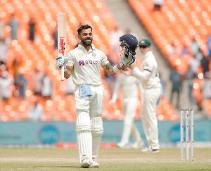 Virat-Kohli-scored-his-28th-Test century-in-Ahmedabad