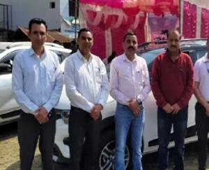 Car exchange fair organized in auto company Renault Kangra