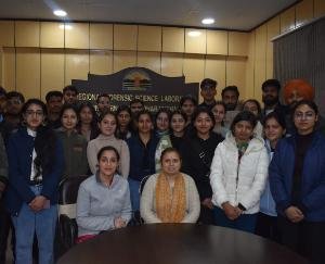 Dharamshala: 30 students of Panjab University visited Regional Forensic Science Laboratory