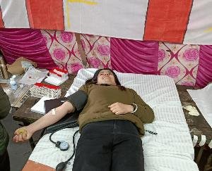 SFI organizes blood donation camp on the occasion of Martyr's Day