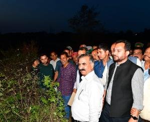 Hamirpur: Chief Minister inspected the under-construction campus and heliport site of the medical college