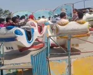 State level Kaleshwar Mahadev Baisakhi fair saw a swing broken, a girl injured