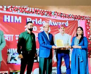  Hamirpur: Social worker Sneha Sharma honored with Him Pride Award