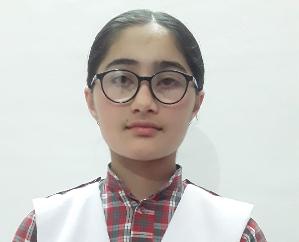  Shreya Kanwar, a student of Ghandori School, Sirmour, got a place in the top ten