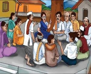 डीब गाँव में युवा विकास मंच द्वारा नववर्ष मिलन समारोह का आयोजन 