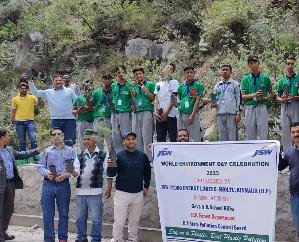 Kinnaur: Saplings on World Environment Day at Kilba School