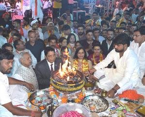  Solan : Dr. Shandil participated in Bhajan Sandhya