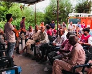 Nalagarh: Will keep the issue of Jaiwala road in front of the Public Works Minister: Akhil Gautam 111