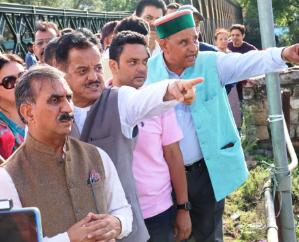  Chief Minister visited flood affected areas in three districts