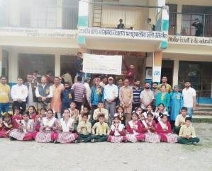 Nohradhar: Bhalona Yuvak Mandal organized a program on disaster management at Bhalad Bhalona School