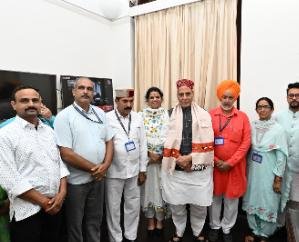 18 Zilla Parishad members of Hamirpur parliamentary constituency met JP Nadda 123