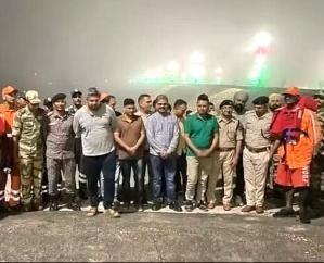 Mandi: After a 9-hour rescue operation, all 10 people trapped in the Kol Dam reservoir were rescued.