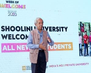  Solan: Induction program for freshers organized in Shoolini University