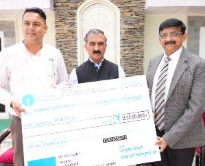 Una: Mata Chintpurni Temple Trust gave Rs 2 crore for disaster relief fund