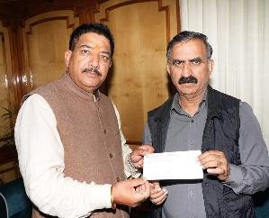  President of State State Cooperative Bank contributed to the disaster relief fund.
