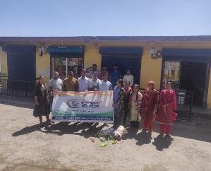 Women of Mahila Mandal Peediya Dhar launched cleanliness campaign