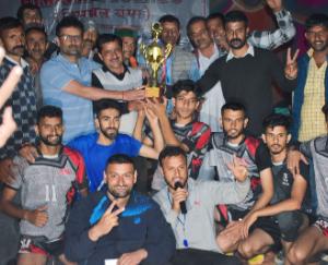 Nauhradhar team captured volleyball trophy