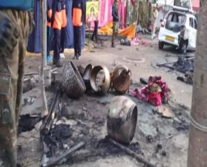 Kullu: 15 tents of eight gods and goddesses burnt to ashes in Dussehra ground of Dhalpur.