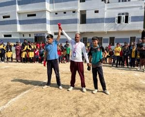 Kunihar: Tagore House won the trophy of best house in SVN School.