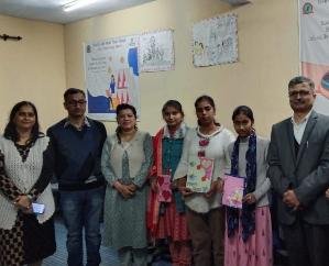 Rangoli and greeting card competition organized in Dehra College