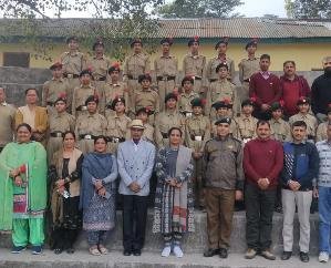 जसवां परागपुर :राजकीय मॉडल वरिष्ठ माध्यमिक पाठशाला ने मनाया एनसीसी दिवस