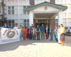 Road Safety Club organized speech and essay writing competition in Jaisinghpur College.