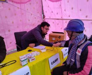 Free health checkup of workers in Shong-Tong Karcham Hydro Project of Kinnaur