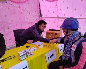  Free health checkup of workers in Shong-Tong Karcham Hydro Project of Kinnaur