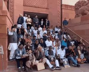 New Delhi: Till now 141 opposition MPs suspended from winter session of Parliament
