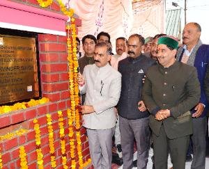 Dharamshala: Chief Minister laid the foundation of BDO office building in the night.