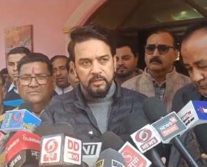 Hamirpur: Congress could not provide justice to Kashmiri Pandits even when in power: Anurag Thakur