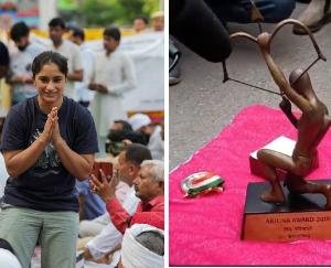 Wrestler Vinesh Phogat returns Khel Ratna and Arjuna Award