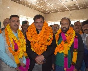 Anuj Gupta was sworn in as the President of Nagar Panchayat Arki.