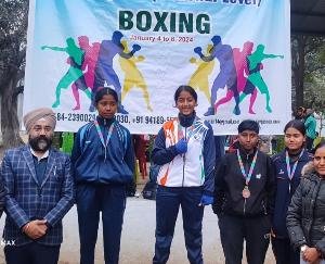Jaisinghpur: Khushi Dhiman hits golden punch in National Boxing Championship