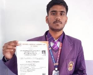 Kunihar: Paramjit of SVN School is the only player to represent Himachal in Taekwondo Championship.