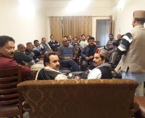 जे पी नडडा के दौरे को लेकर भाजपा अर्की मण्डल में चल रहा बैठकों का दौर