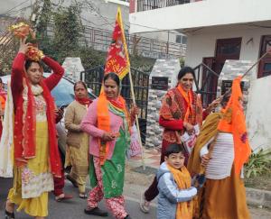  Procession processions taken out in Hamirpur district regarding Ramlala Pran Pratistha ceremony
