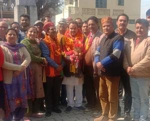 कुनिहार में प्रदेश भाजपा उपाध्यक्ष रतन सिंह पाल का भव्य स्वागत