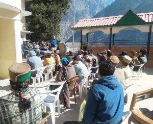 Awareness camp related to departmental schemes was organized in Gram Panchayat Shuddharang of Kinnaur