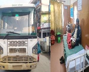  Kunihar: Driver felt chest pain in moving bus, major accident averted