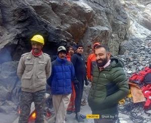  Kinnaur: DC inspected the search operation started for the youth who went missing in the accident.