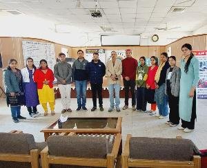 Road safety rules lesson taught in Jaisinghpur College