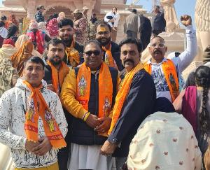  Vishwa Hindu Parishad Bajrang Dal Chandigarh workers visited Ayodhya Dham