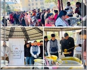 Dharamshala: The Vijay Kapil Foundation provided langar service in Tanda
