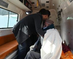 Two patients from Dodra-Kwar were airlifted from Chief Minister's chapur to IGMC.
