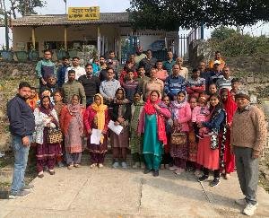 People raised demand for restoration of rail at Nandpur railway station.