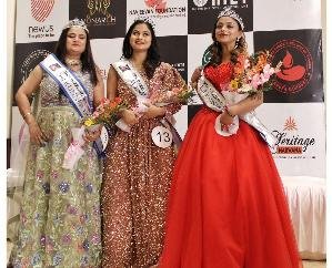 Neha Pun of Dharamshala won the title of Mrs. Dazzling Diva-2024. 123