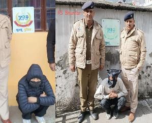  Kullu: Police caught 703 grams of charas in Hathithan and 6 grams of chitta in 15 miles, two accused arrested.